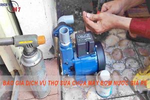 Báo giá dịch vụ thợ sửa chữa máy bơm nước tại Thủ Đức giá rẻ